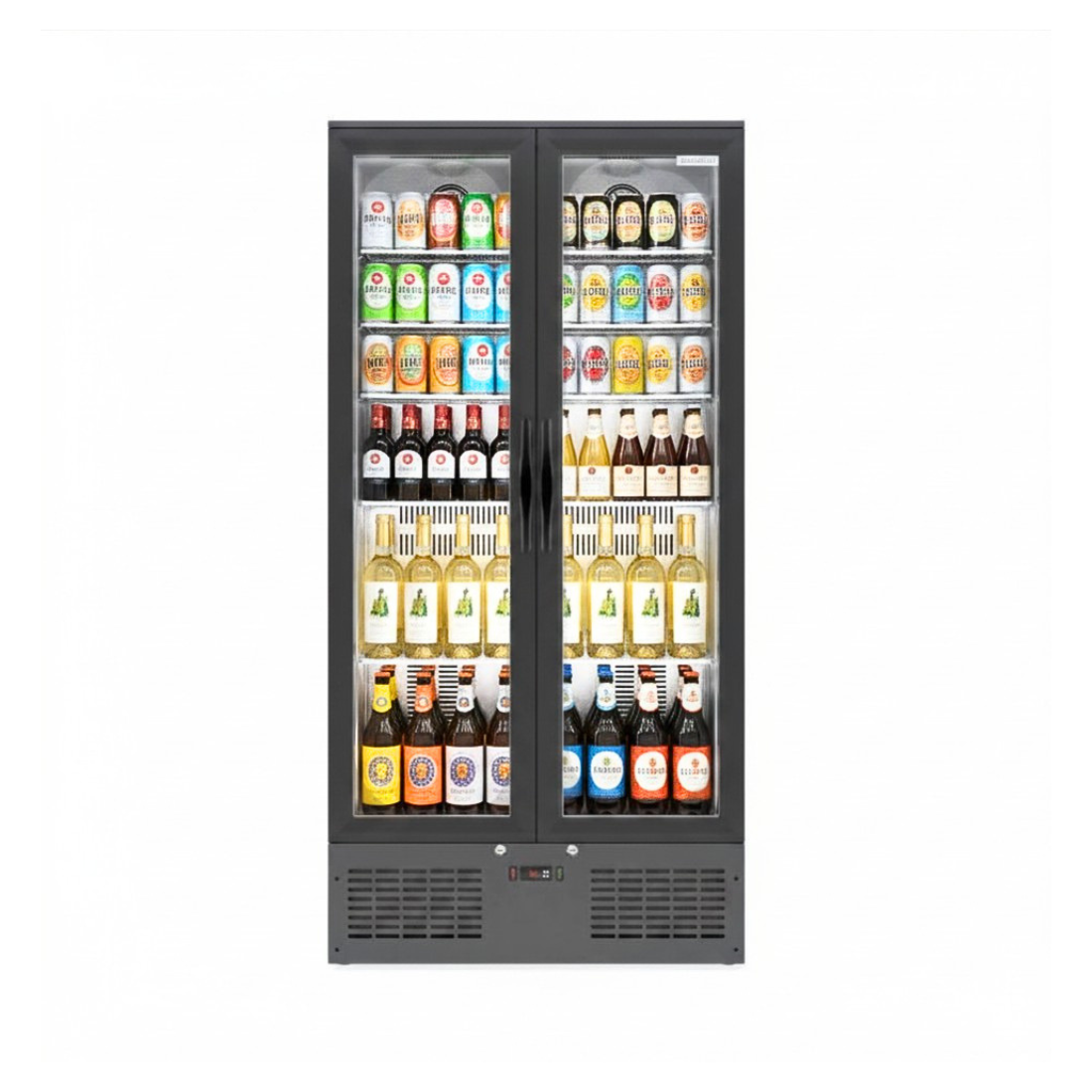 Commercial Bar Fridge With 2 Hinged Doors 477L