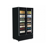 Commercial Upright Bar Fridge With 2 Hinged Glass Doors 675L