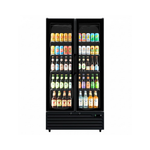 Commercial Upright Bar Fridge With 2 Hinged Glass Doors 675L