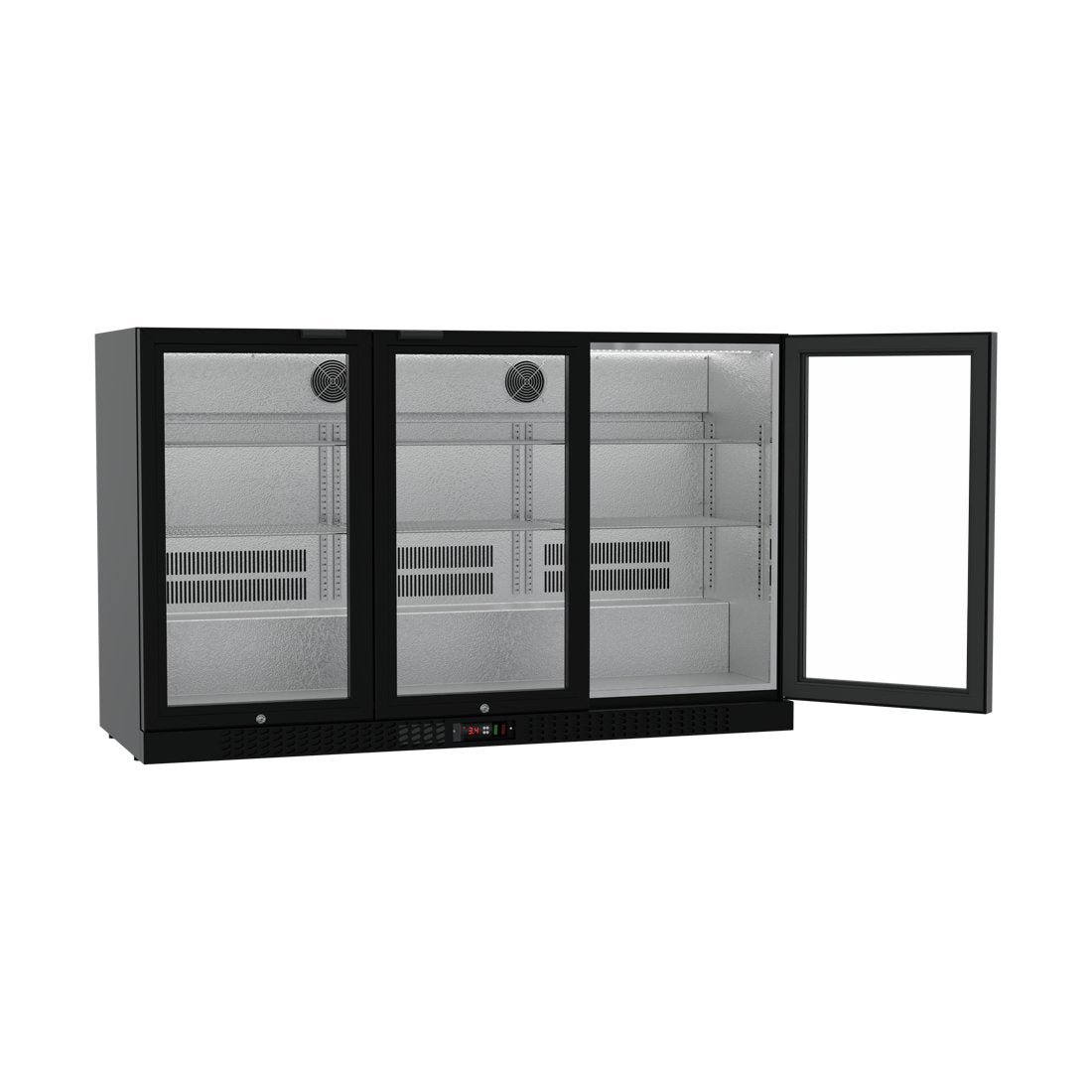 Commercial Undercounter Bar Fridge With 3 Hinged Doors 293L