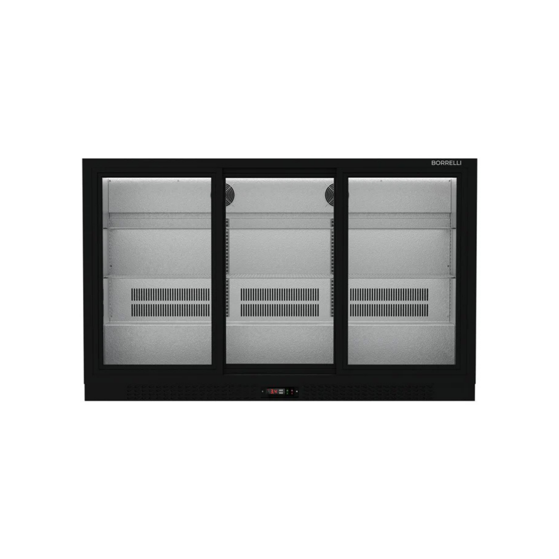 Commercial Undercounter Bar Fridge With 3 Sliding Doors 293L