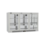Commercial Deluxe Stainless Steel Bar Fridge With 3 Hinged Doors 324L