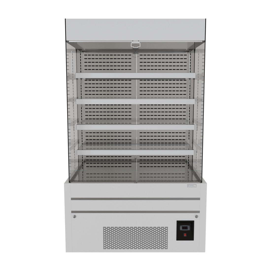 1200Ltr Commercial Floor Standing Open Deck Cold Display front view