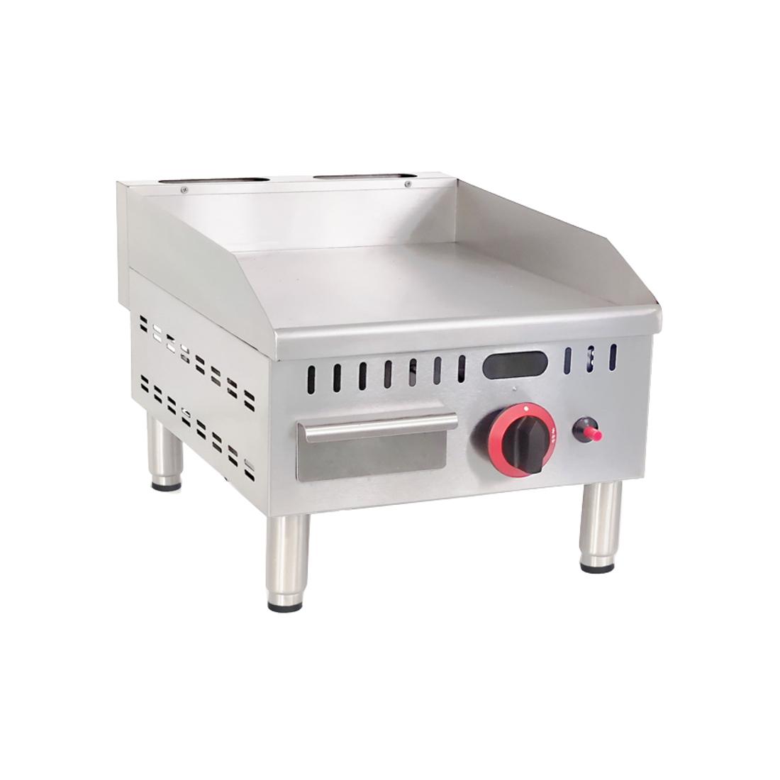 Single Burner Gas Griddle Counter Top 400mm Wide