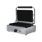Commercial Large Contact Panini Grill with Ribbed Top &  Bottom