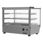 Commercial Heated Countertop Display Merchandiser - 160L with Straight Glass