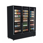 Commercial Upright Bar Fridge With 3 Hinged Glass Doors 1242L
