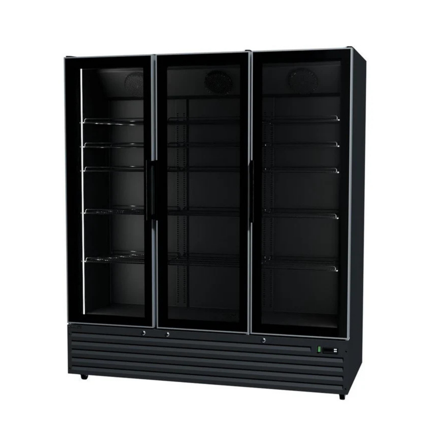 Commercial Upright Bar Fridge With 3 Hinged Glass Doors 1242L