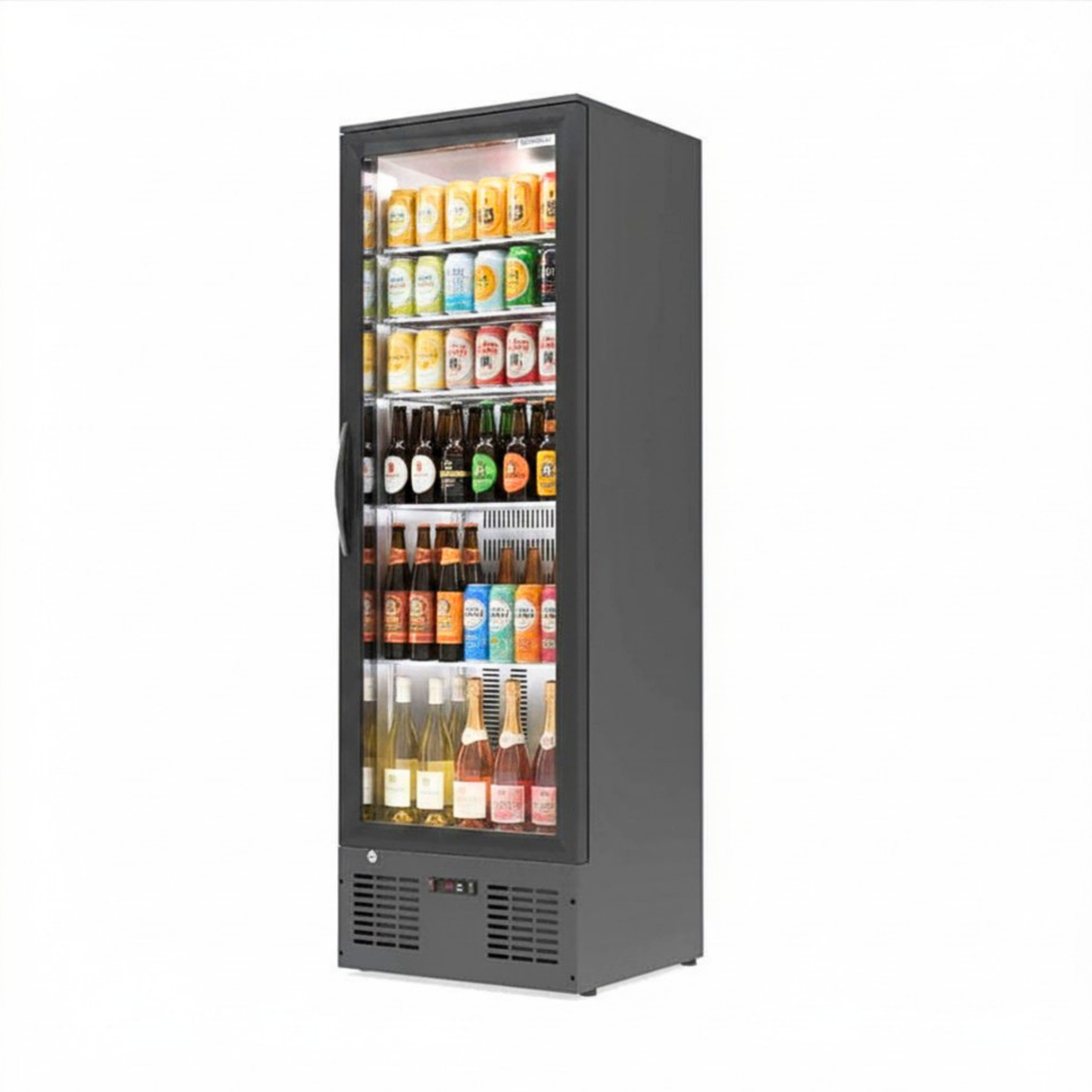Commercial Upright Bar Fridge With Hinged Door 300L