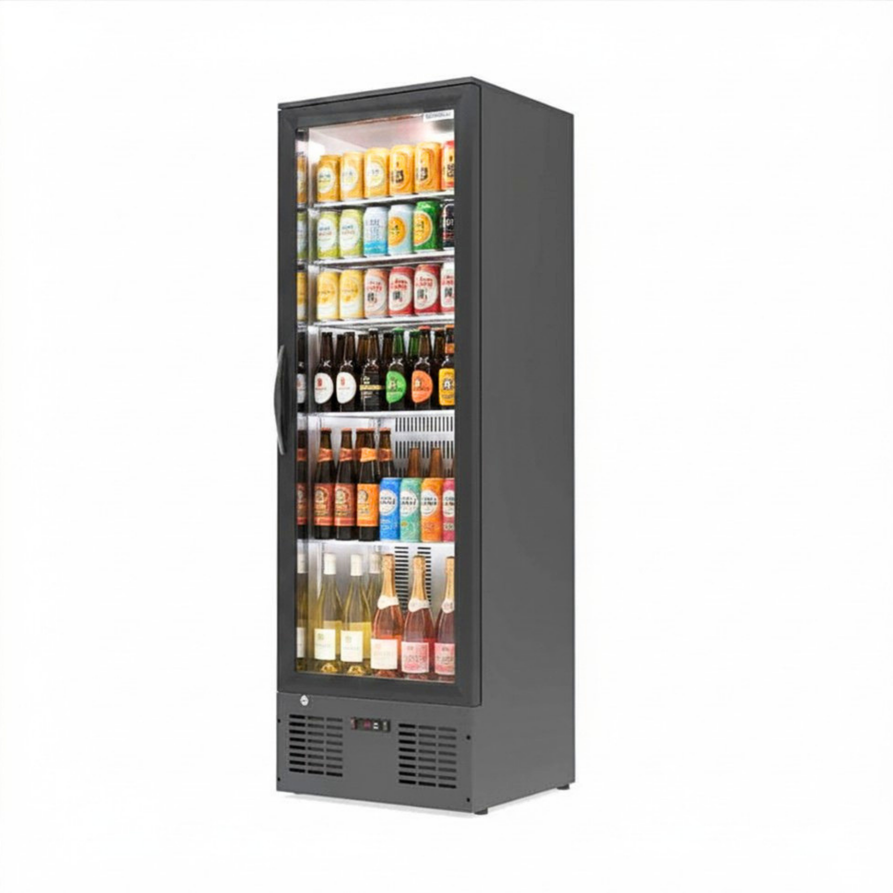Commercial Upright Bar Fridge With Hinged Door 300L