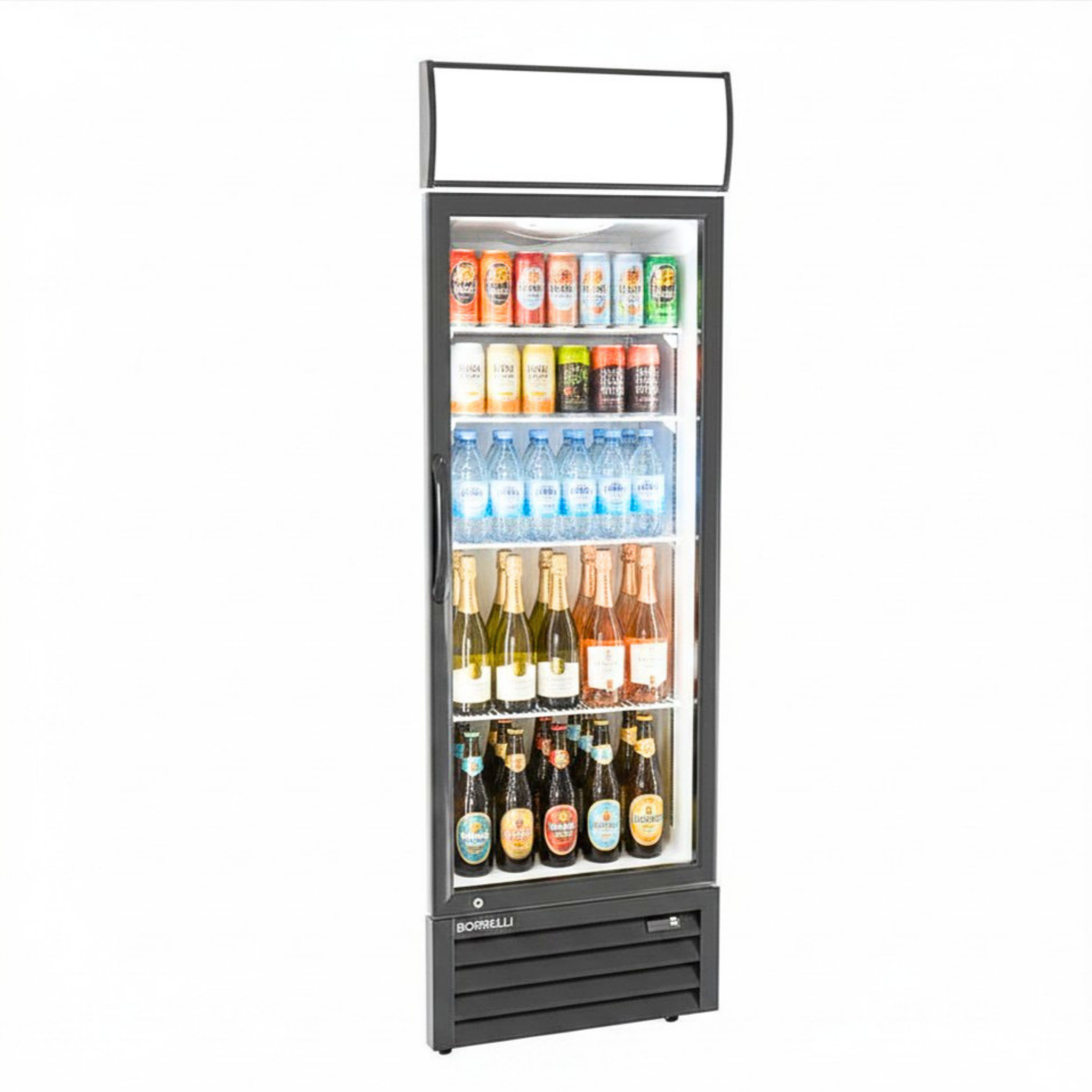 Commercial Display Fridge With Hinged Glass Door 335L