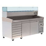Borrelli Granite Prep Fridge 428L with VRX Servery - PZ2610 Bundle