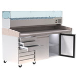 Borrelli Granite Prep Fridge 428L with VRX Servery - PZ2610 Bundle
