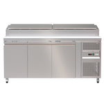 403L Prep Fridge, Ideal for Busy Kitchen Environments. Versatile Interior Layout for Efficient Ingredient Organisation. Front Image.
