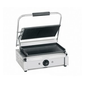 Image for cksonline.com.au for the Borrelli Large Contact Grill Ribbed Top Flat Bottom