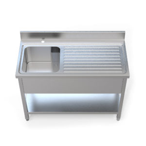 Image for cksonline.com.au for the Borrelli 1200mm Right Hand Drainer - Single Bowl Sink